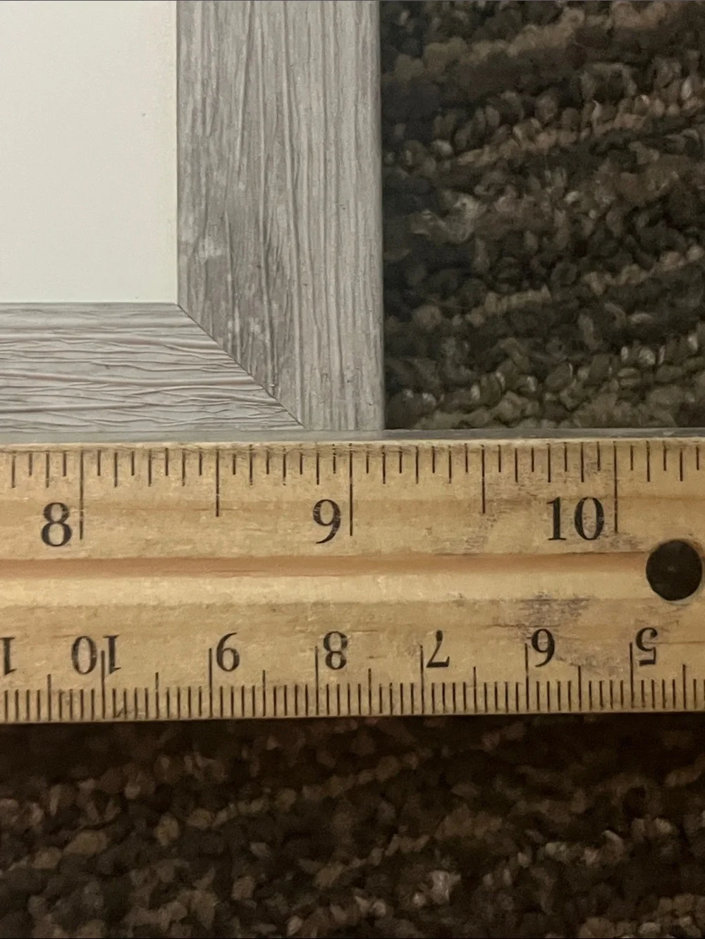 Neutral Grey Wood Picture Frame with 'Love at First Sight' Mat